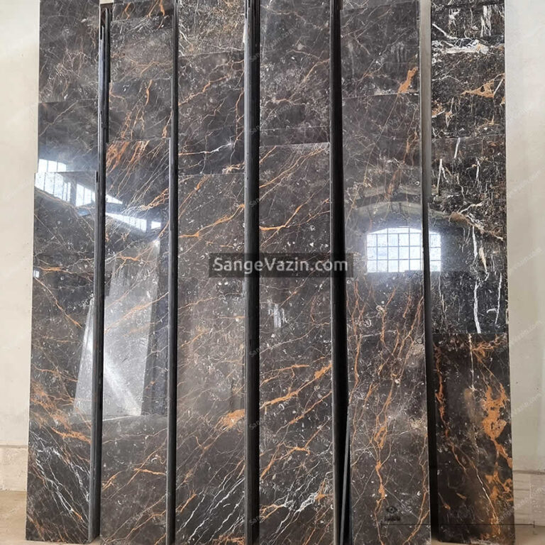 golden black marble stone tiles