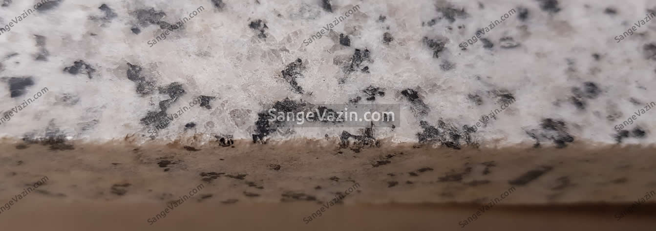 Natanz white granite closeup