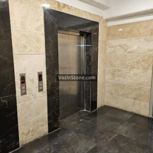 spider marble on elevator marble and floor