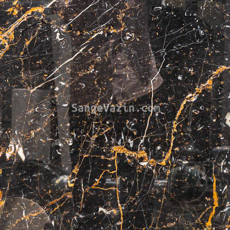 Golden Black marble stone
