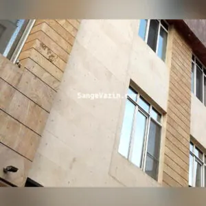 wood marble on facade