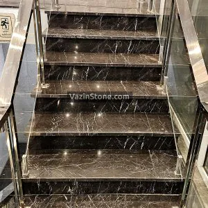 black NajafAbad marble in stairs picture
