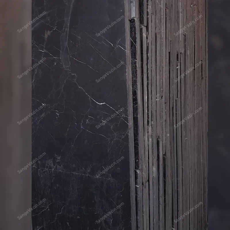 Najafabad black marble tile