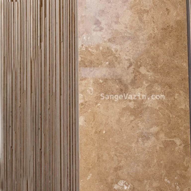 chocolate travertine waveless tile