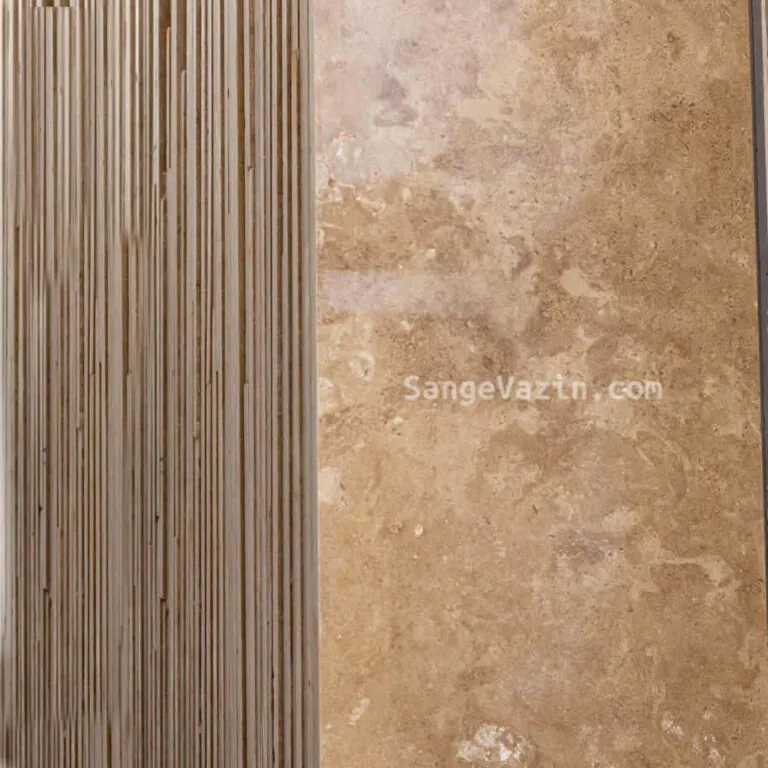 chocolate travertine waveless tile