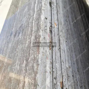 inside texture of silver travertine