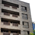 silver Azarshahr travertine on facade