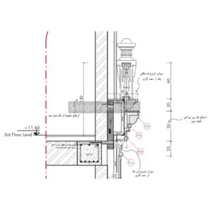 cornice architect plan for facade in rome style buildings