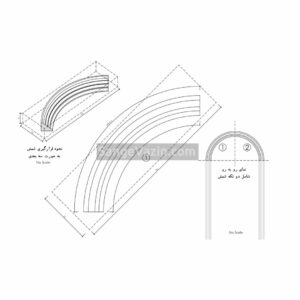 cornice for windows head in facade