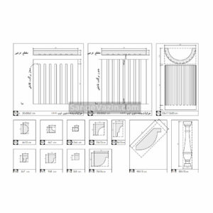 cornice stone in columns autocad map