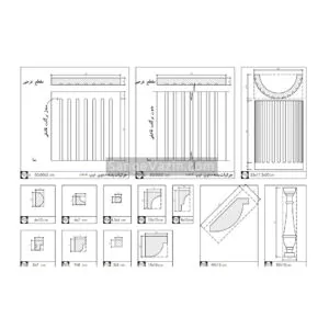 cornice stone in columns autocad map