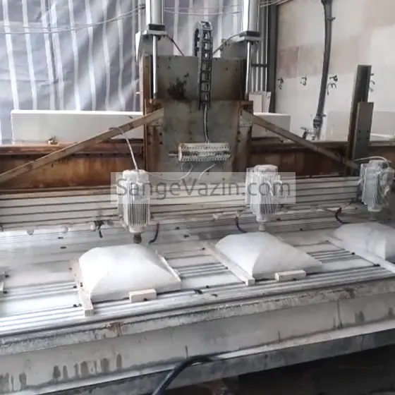 work method of cnc machine producing stone cornice