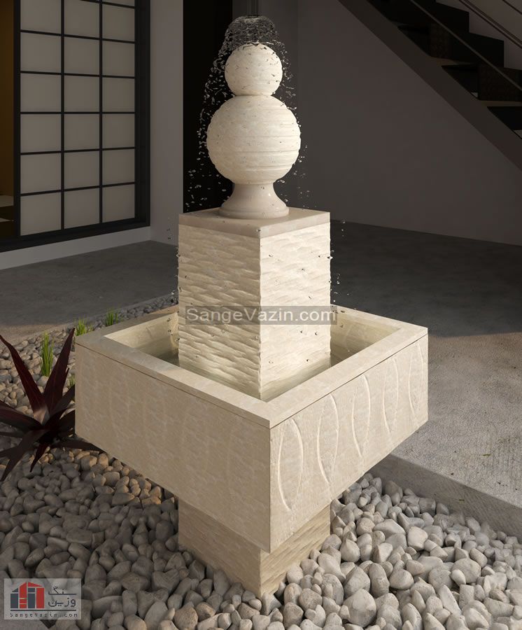 Square Design Stone Fountain