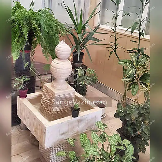 Square Design Stone Fountain