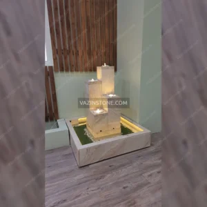Forouzan stone fountain in a indoor space