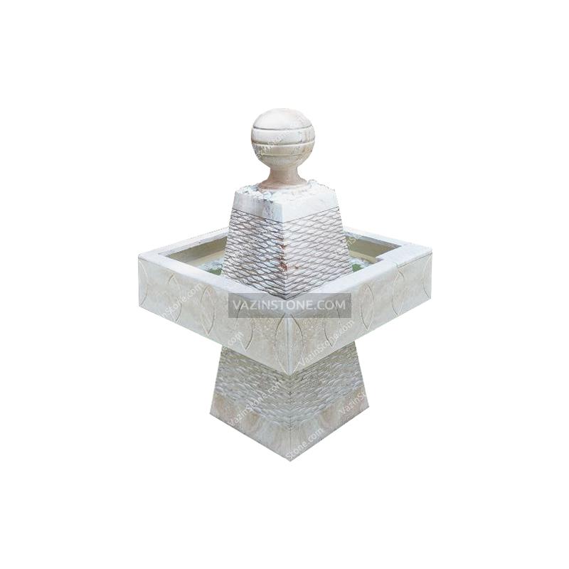 square design stone fountain