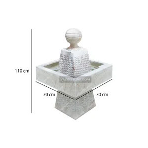 Square Design Stone Fountain