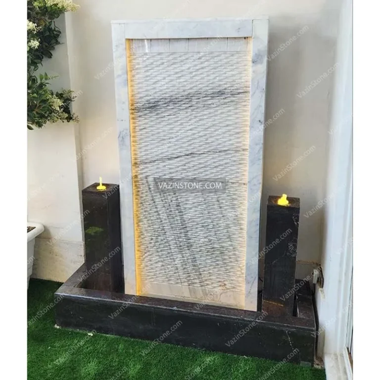 Mandana stone fountain with two different stones