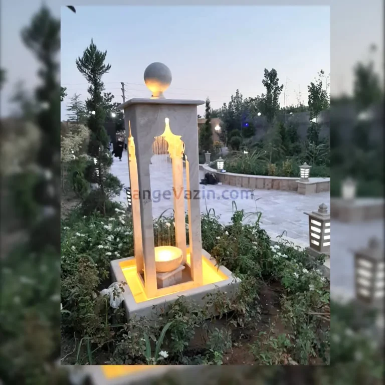 Moroccan fountain at night