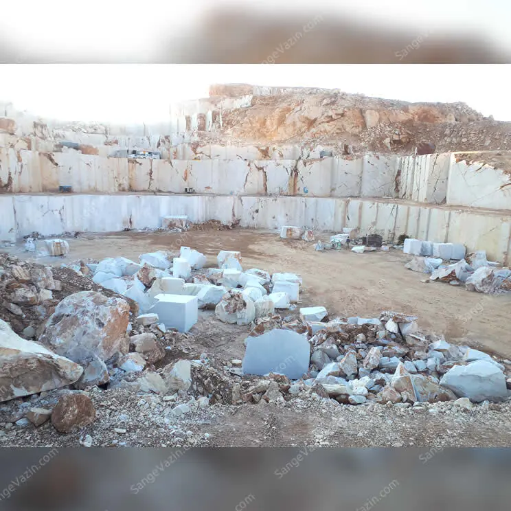 Azna crystal marble stone quarry
