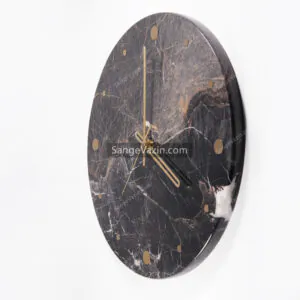 golden line wall clock