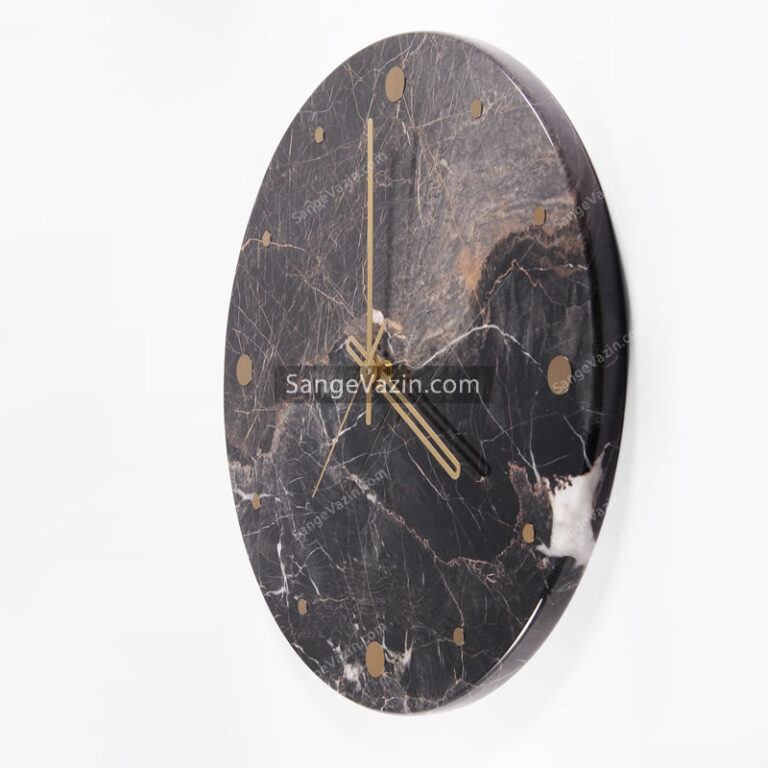 golden line wall clock