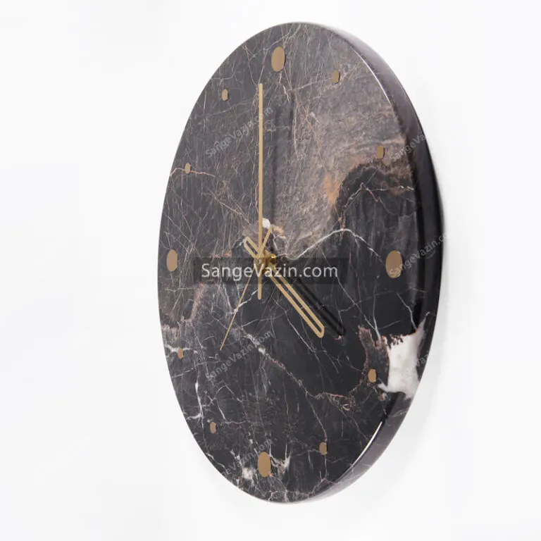 golden line wall clock