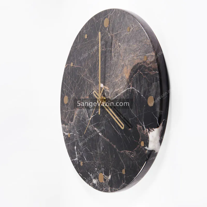 golden line wall clock