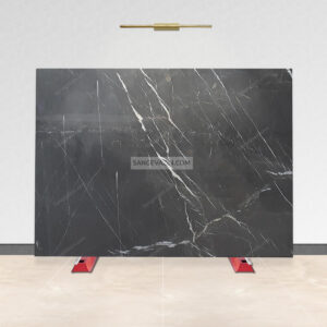 Peitra gray marble stone slab
