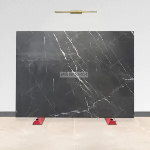 Peitra gray marble stone slab