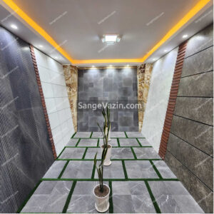 Pietra grey floor tiles and wall cut veneer