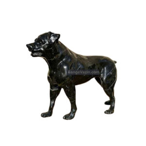 Black Dog Stone Sculpture