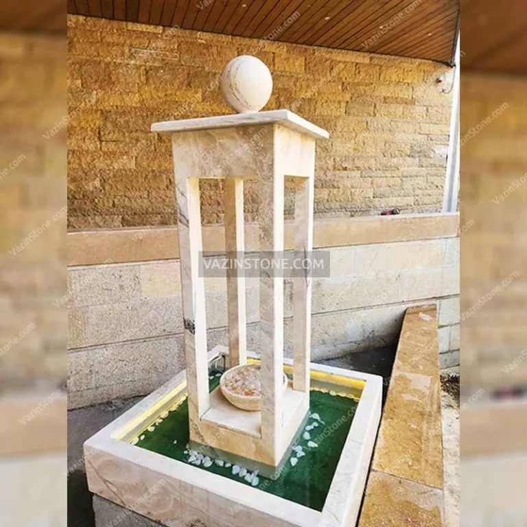 Arta stone fountain in the backyard