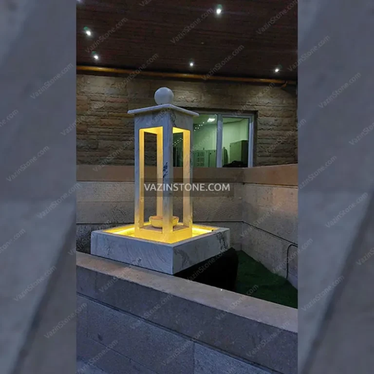 Arta stone fountain in the backyard
