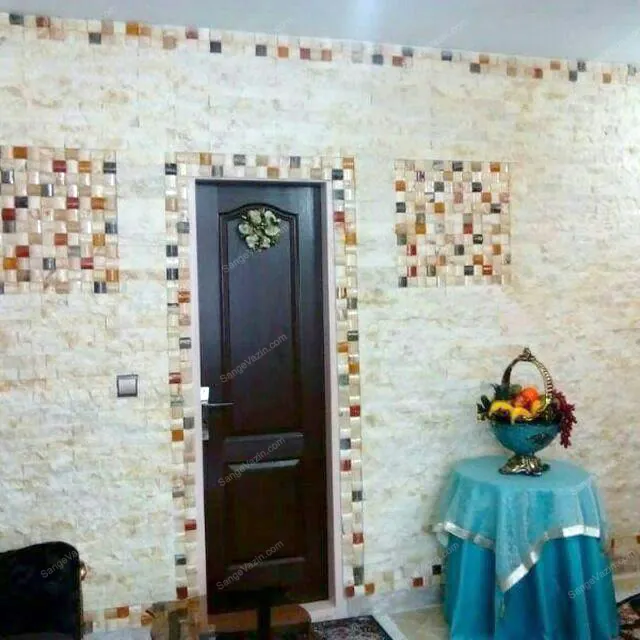 stacked stone wall
