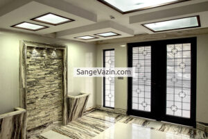 stacked stone on interior wall