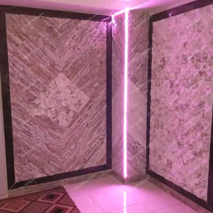 stacked stone wall design