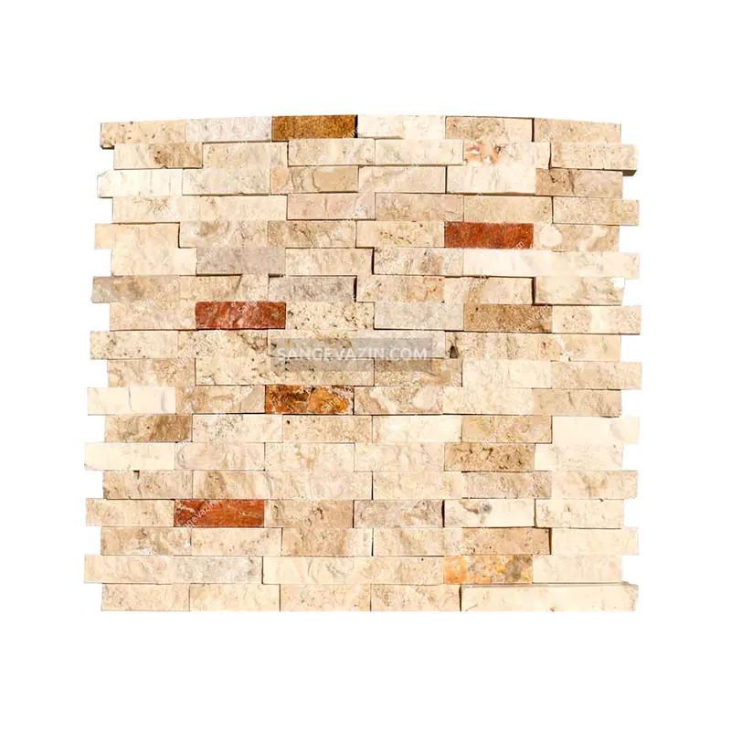 light cream stacked stone