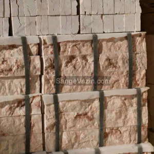 stacked travertine stone pallete for export