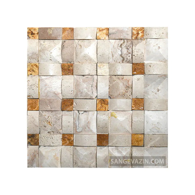 cream quadrate antique stone