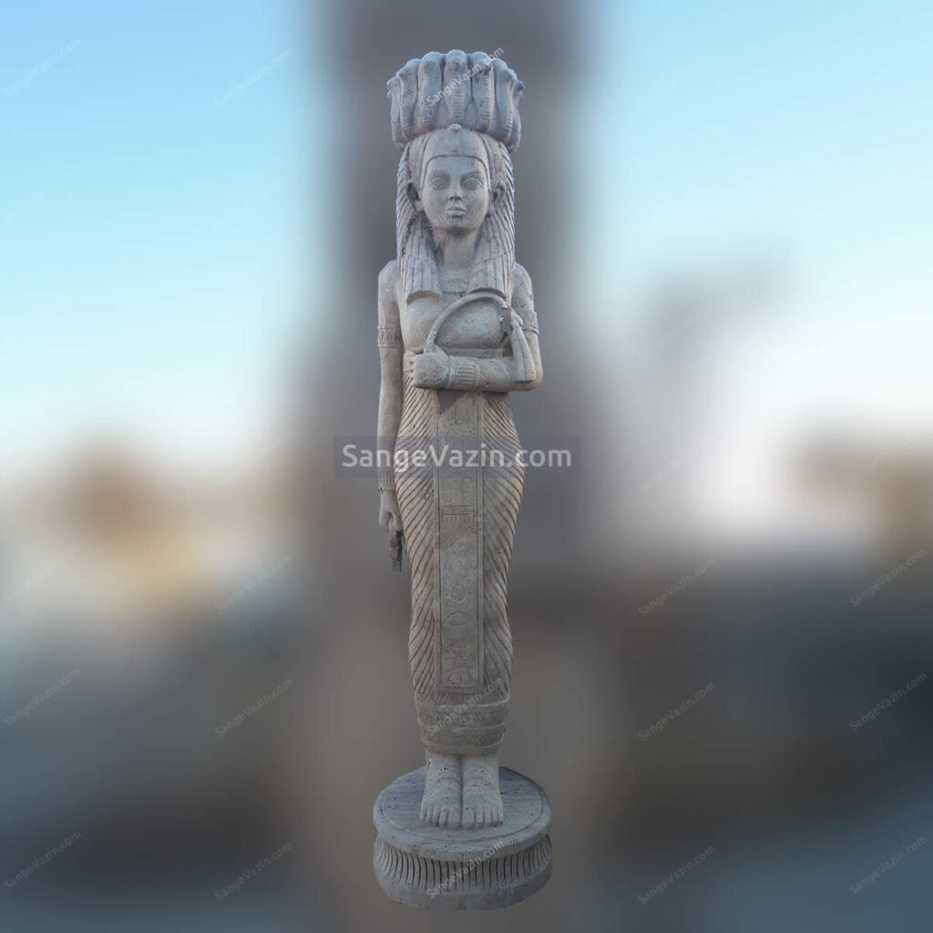 egyptian woman stone sculpture