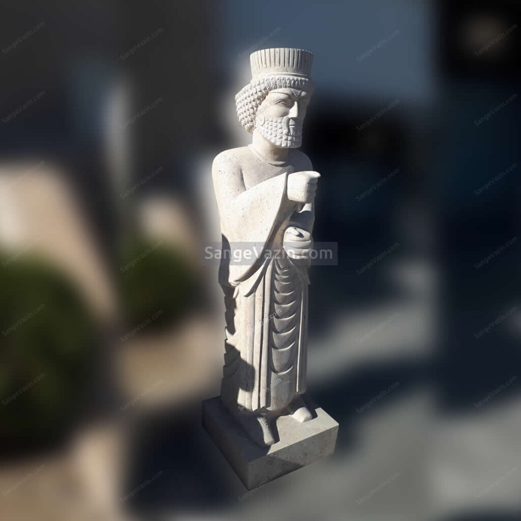Stone sculpture of an Achaemenid soldier