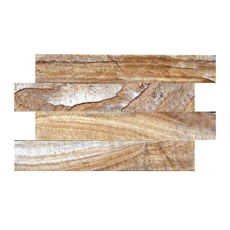 Wood Texture Stacked Stone