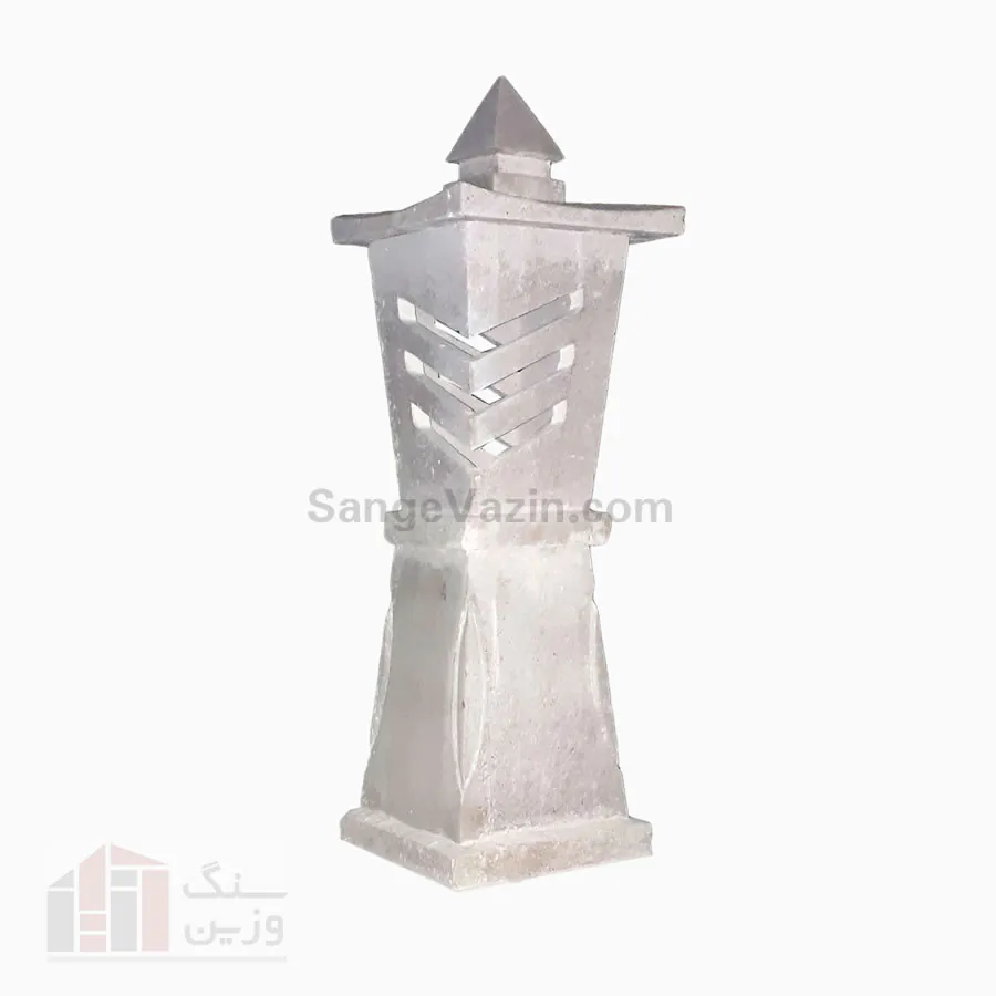 white lamp post