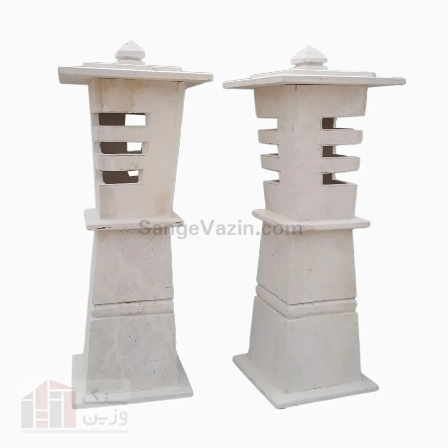 Stone Outdoor light posts