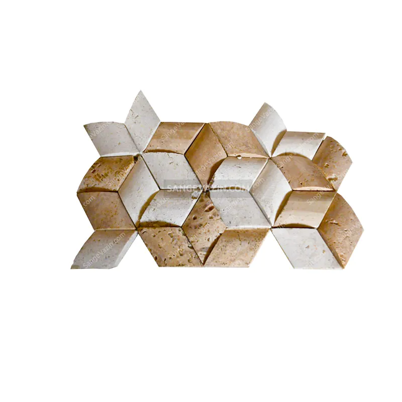 3D Chocolate Cream Stacked Stone