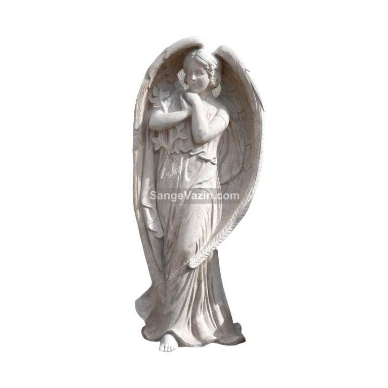 angel stone sculpture - stone natural statue