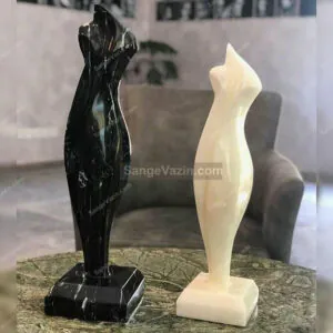 cream lady statue