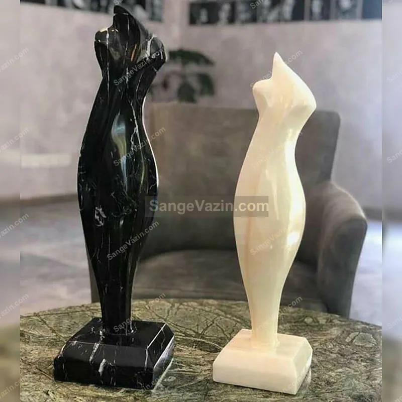 cream lady statue