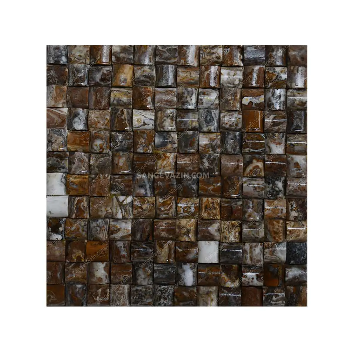 Semicircular Brown Stacked Stone